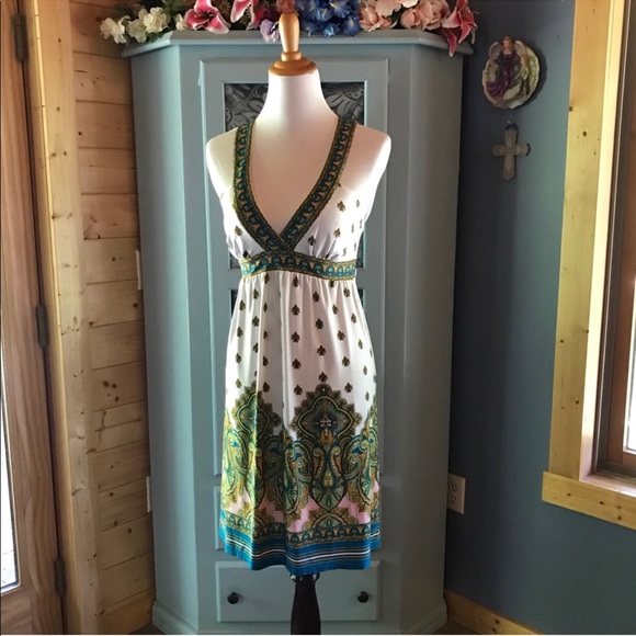 CITY TRIANGLES Dress w/Tie Back SASH. Brand NEW!! - Picture 2 of 7